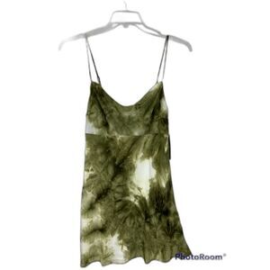 Lulus Womens Mini Slip Dress Cool Vibes Cowl Neck Size XS